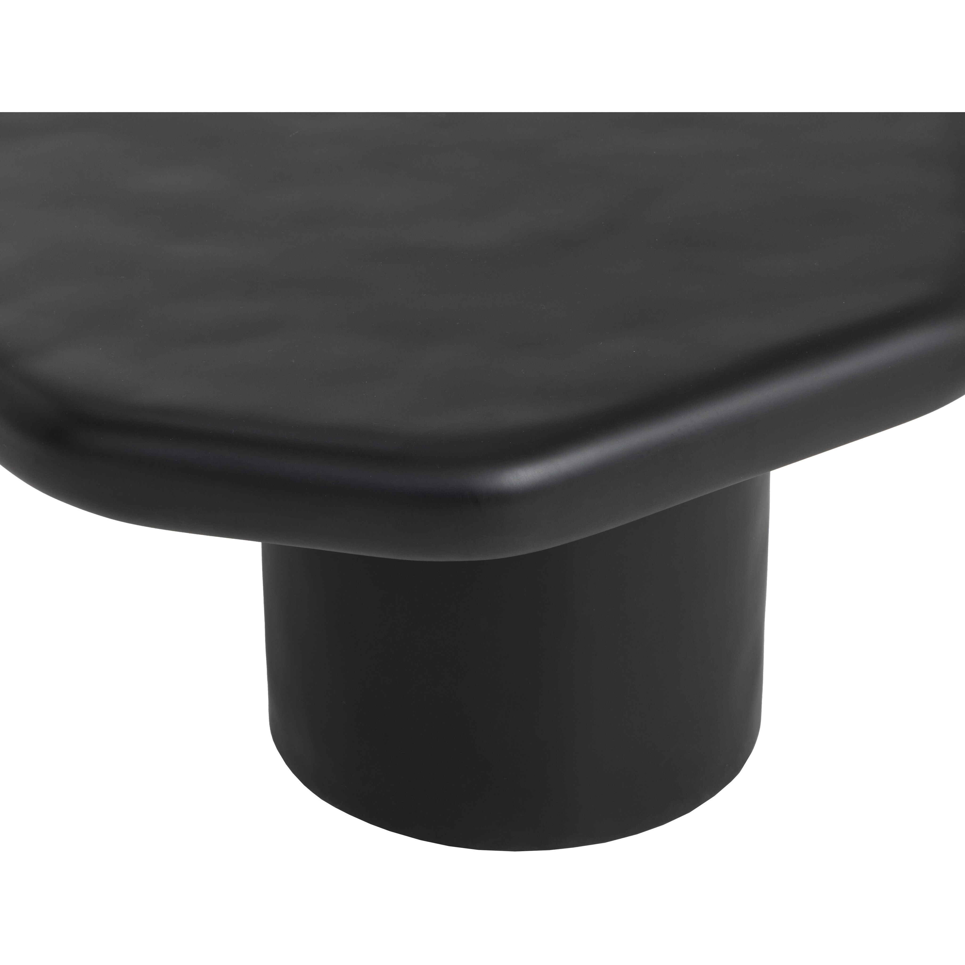 Detti 35.5 X 27.5 inch Matte Black Outdoor Coffee Table